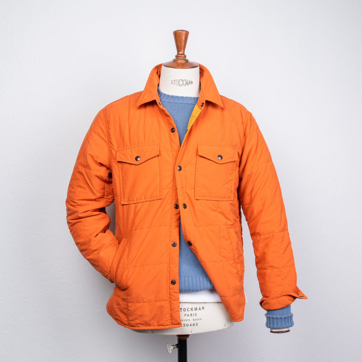 RRL Mountaineer Quilted Shirt Outdoor Orange – Frans Boone Store