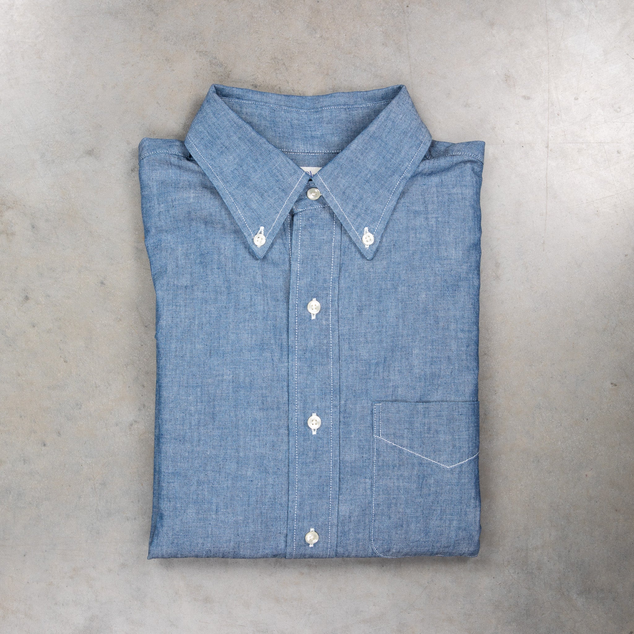 Orslow Button Down Washed Chambray Shirt – Frans Boone Store