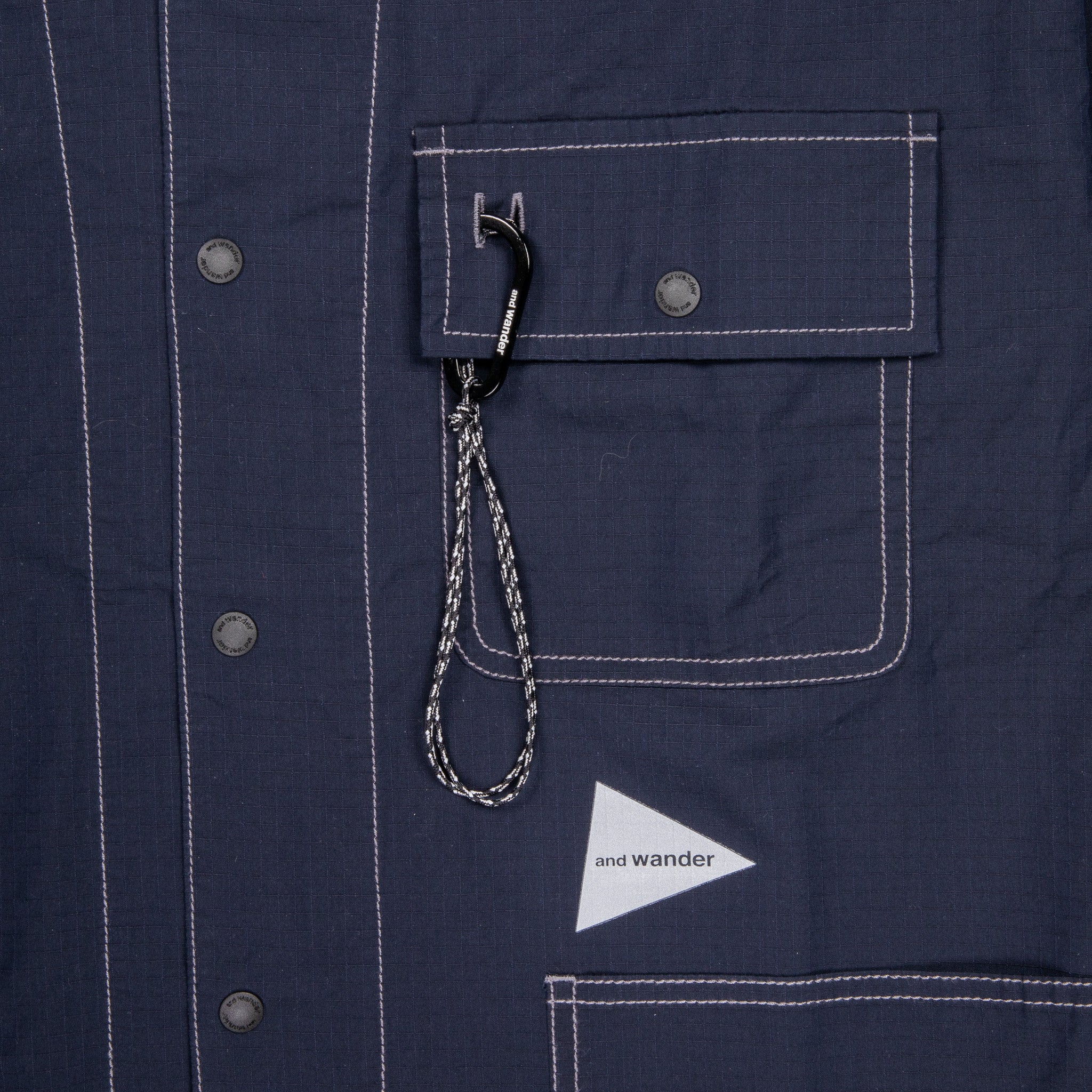 And Wander Dry Rip Shirt Jacket Navy – Frans Boone Store