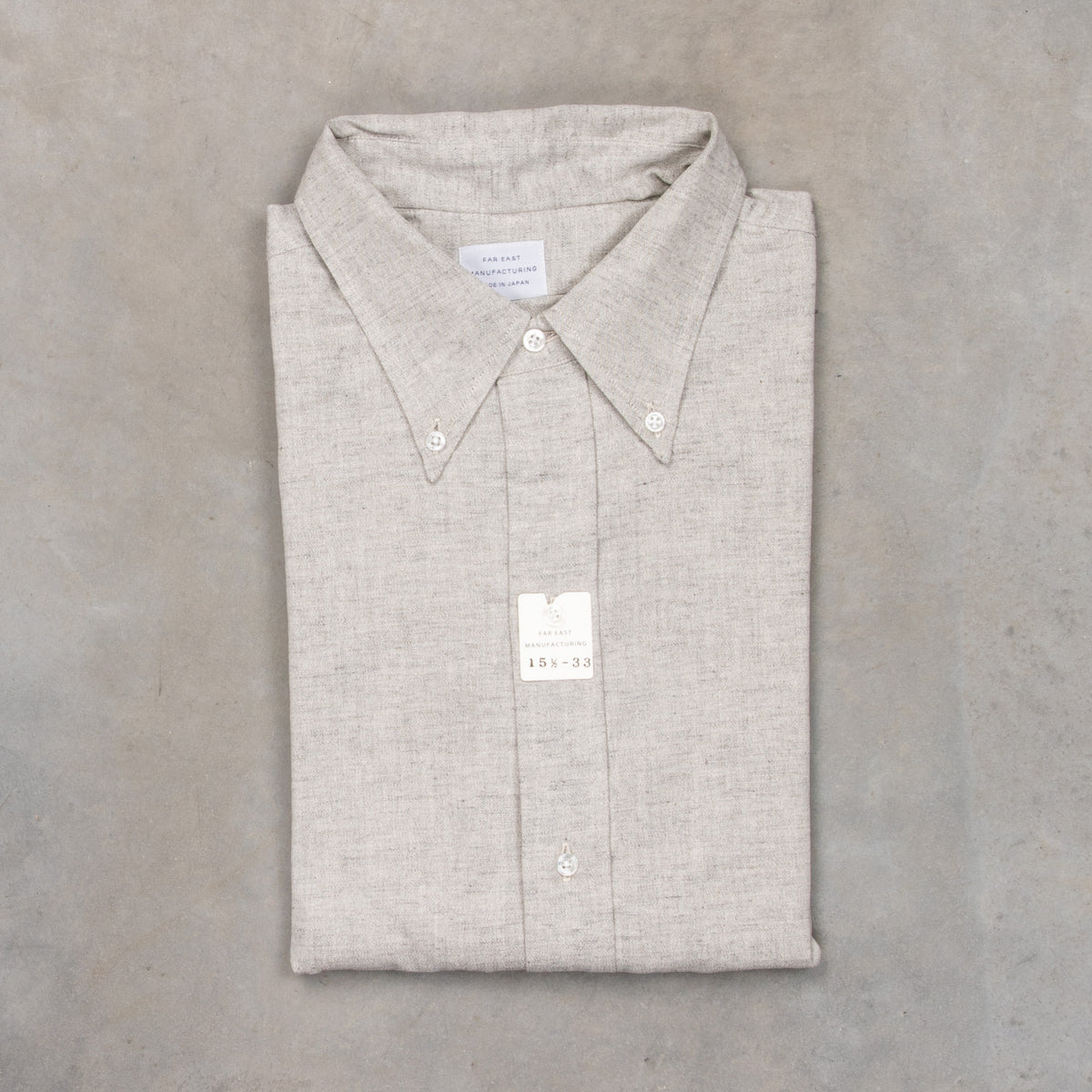Far East Manufacturing Chambray Button-down Shirt Heather Grey 