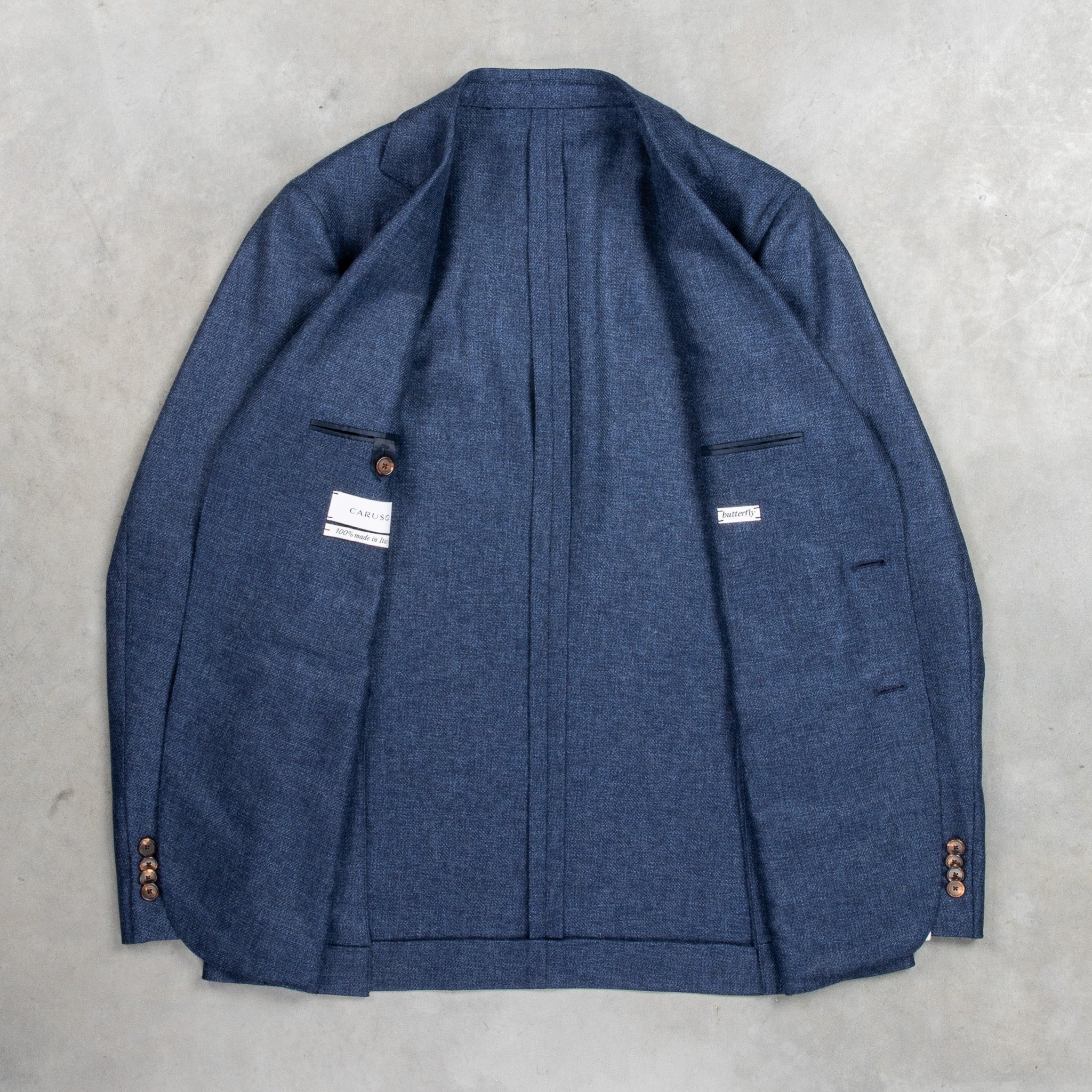 Caruso Butterfly Jacket 100% Cashmere Blu