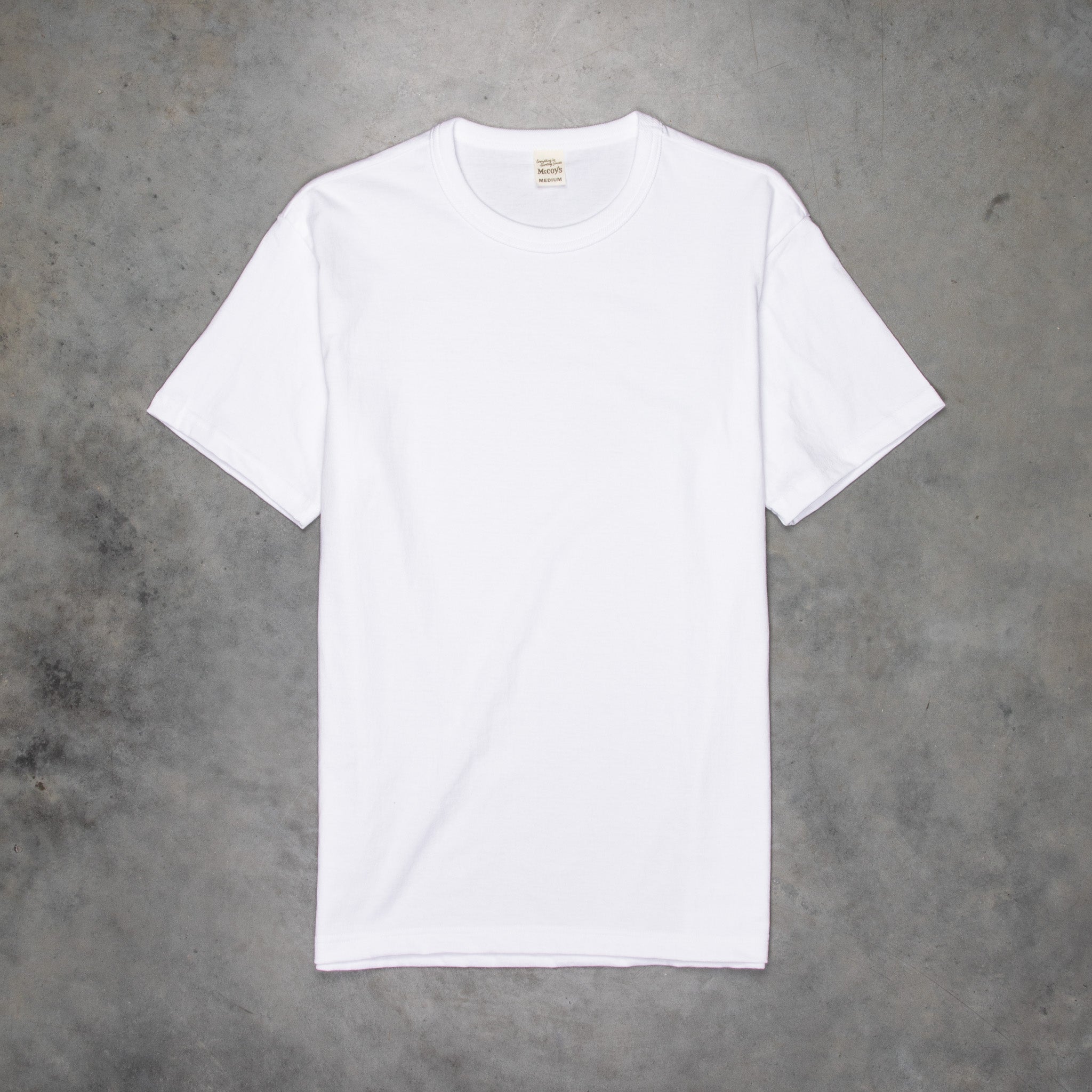 Real McCoy's 2 pack crew neck tee white