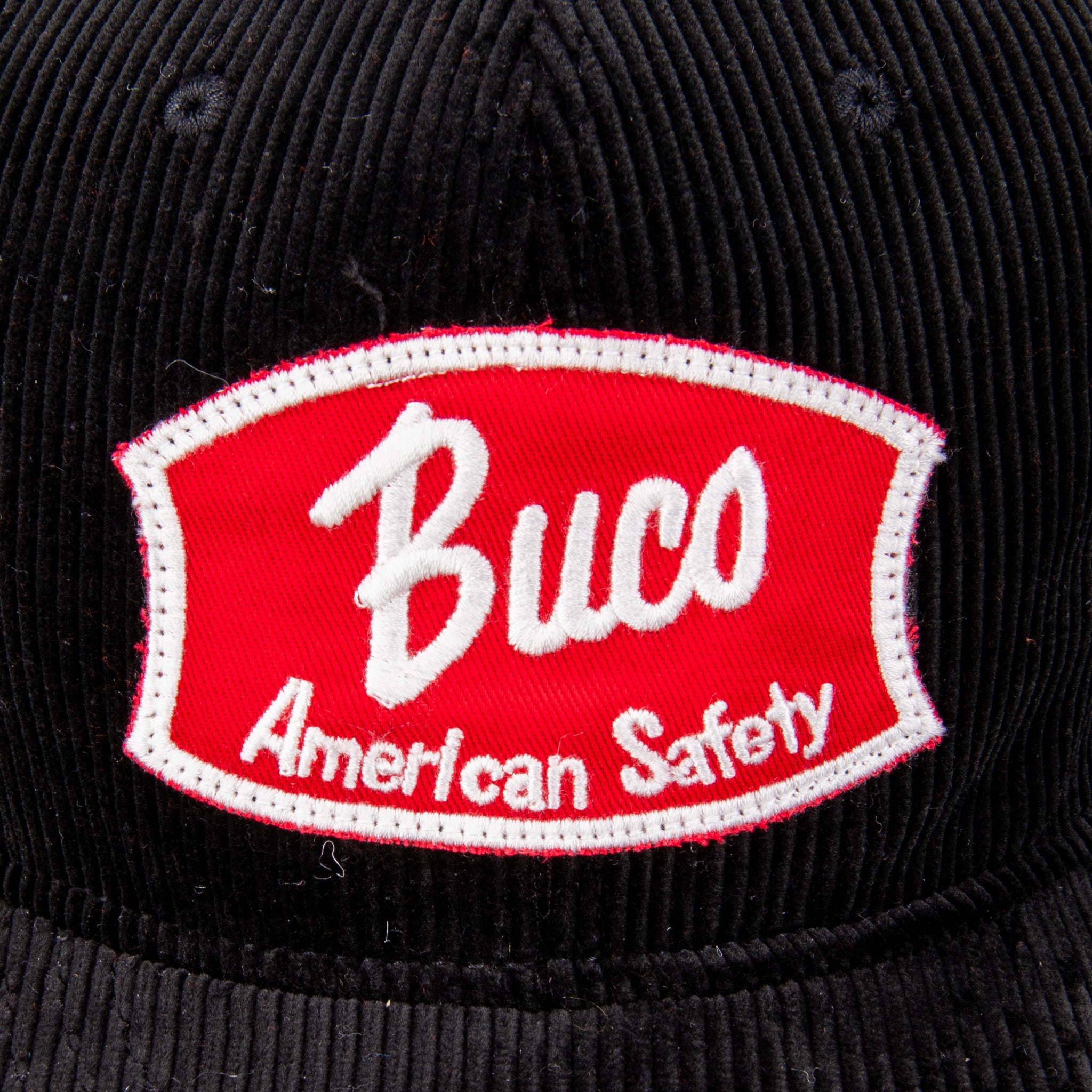 Buco Corduroy Strap-Back Cap Black