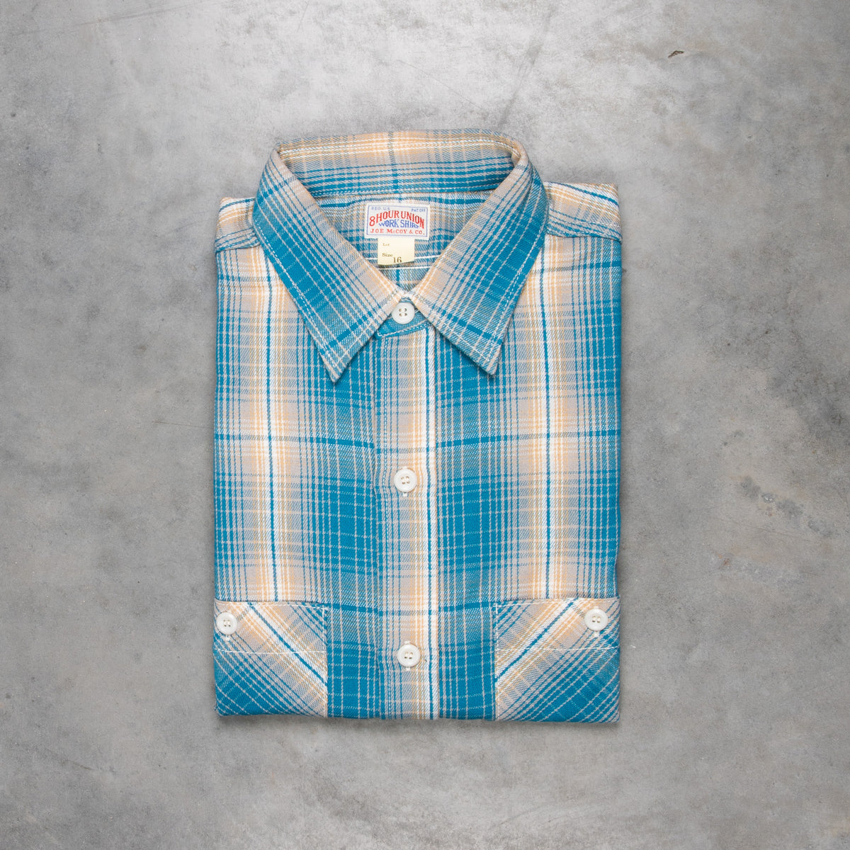 The Real McCoy´s 8HU Ombre Check Summer Flannel Shirt