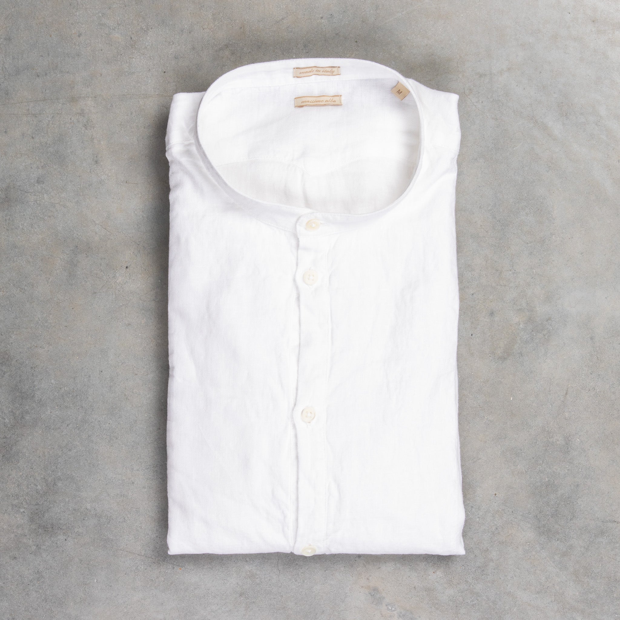 linen grandad collar shirt