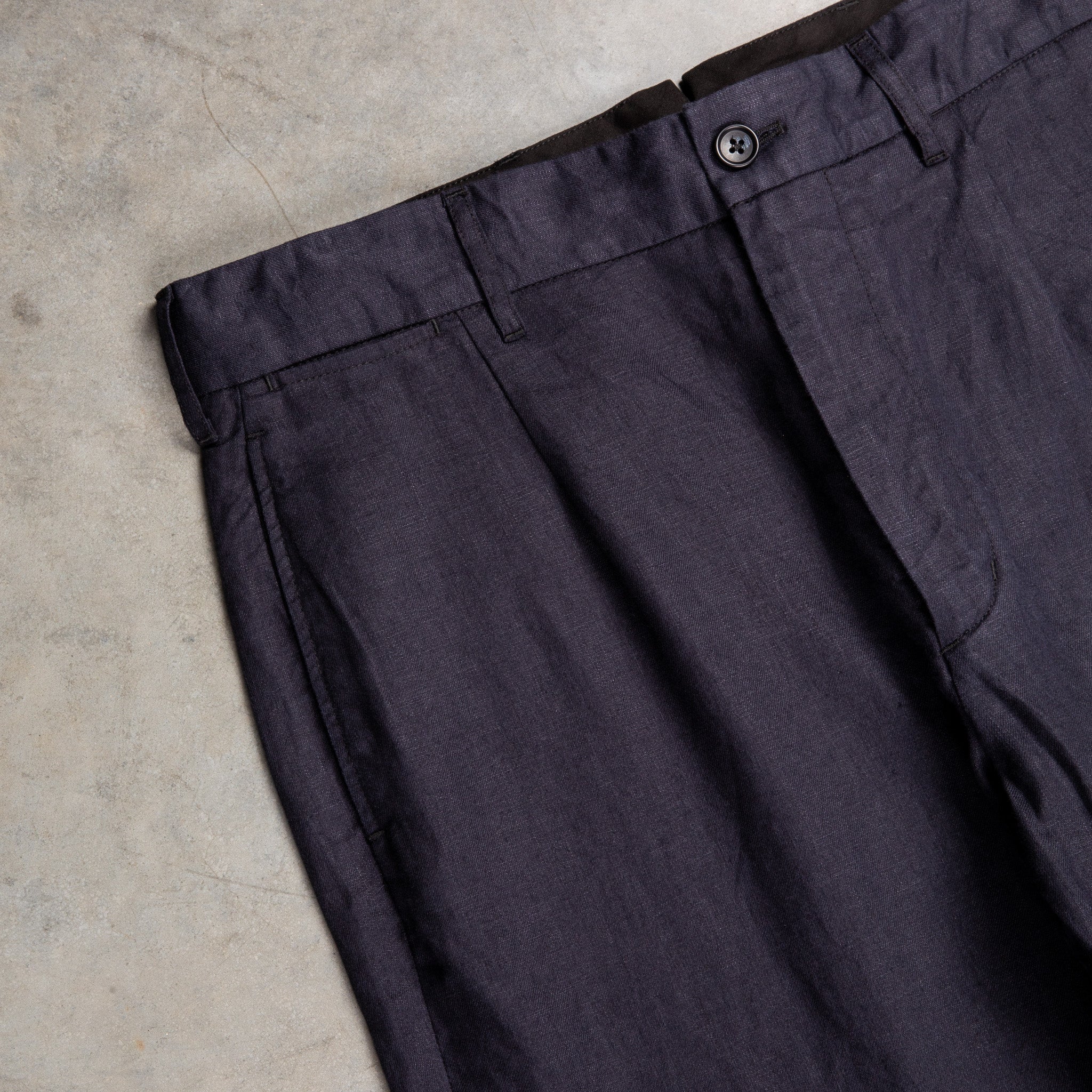 Engineered Garments Andover Pant Navy Linen Twill