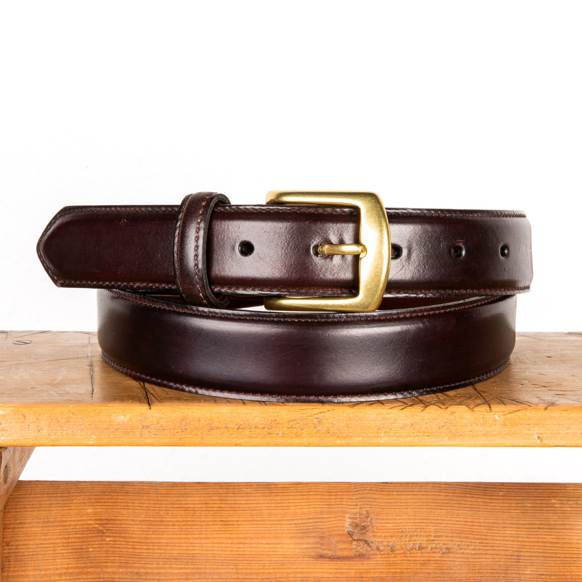 enof leather belt gold レザーベルト ゴールド - ファッション