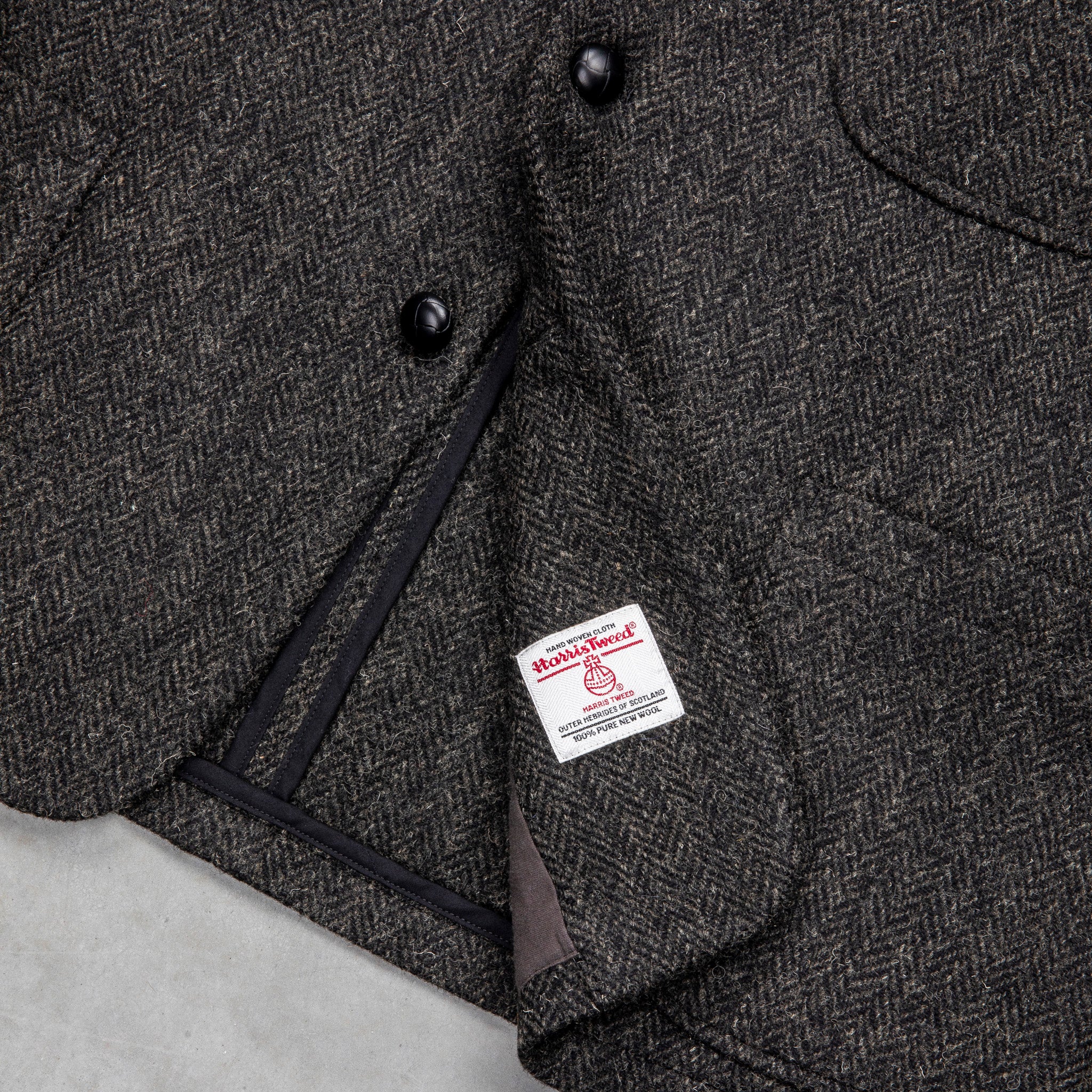 OrSlow Relaxed Fit Harris Tweed Jacket Black – Frans Boone Store