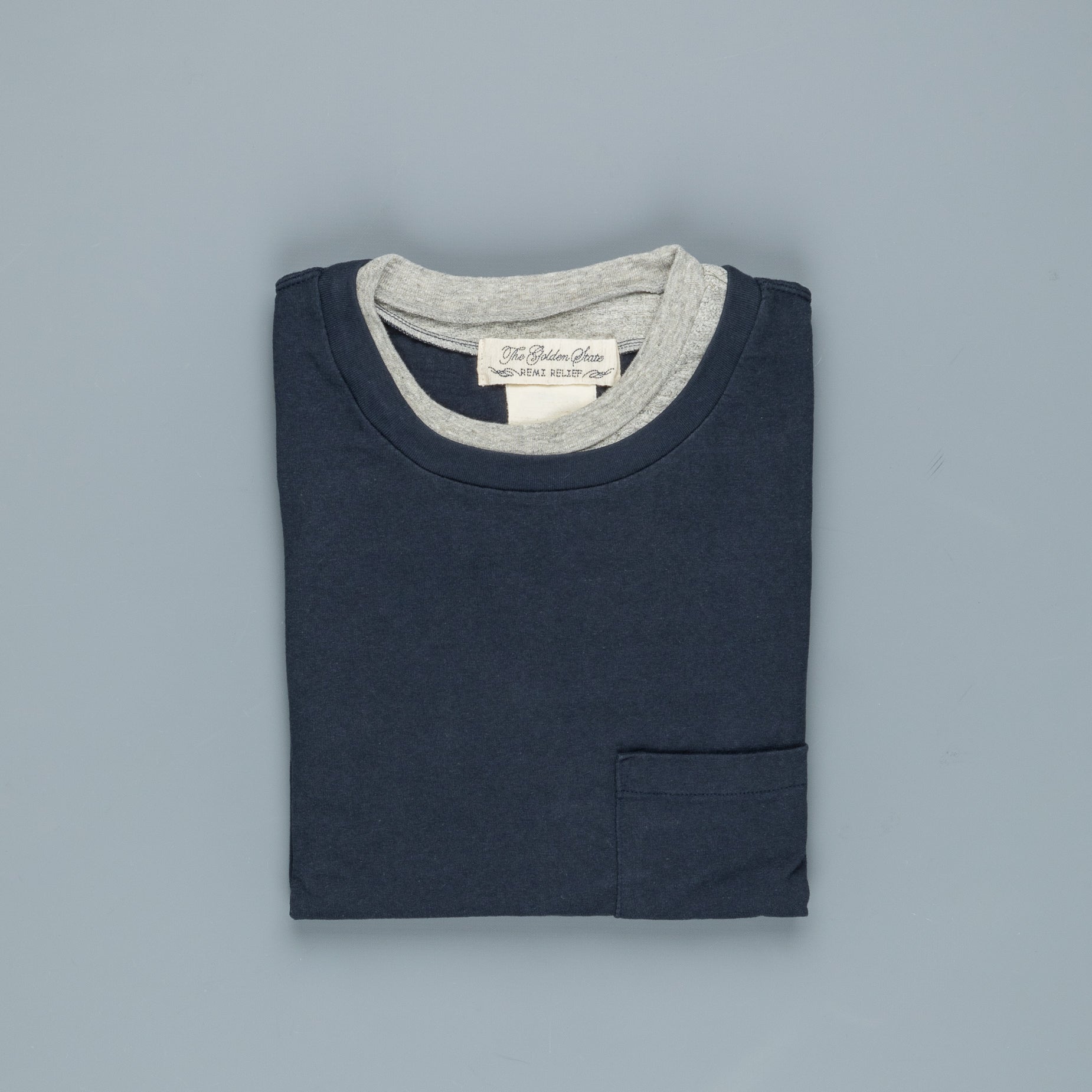 Remi Relief Heavy Cotton Double Neck LS Tee Navy – Frans Boone Store