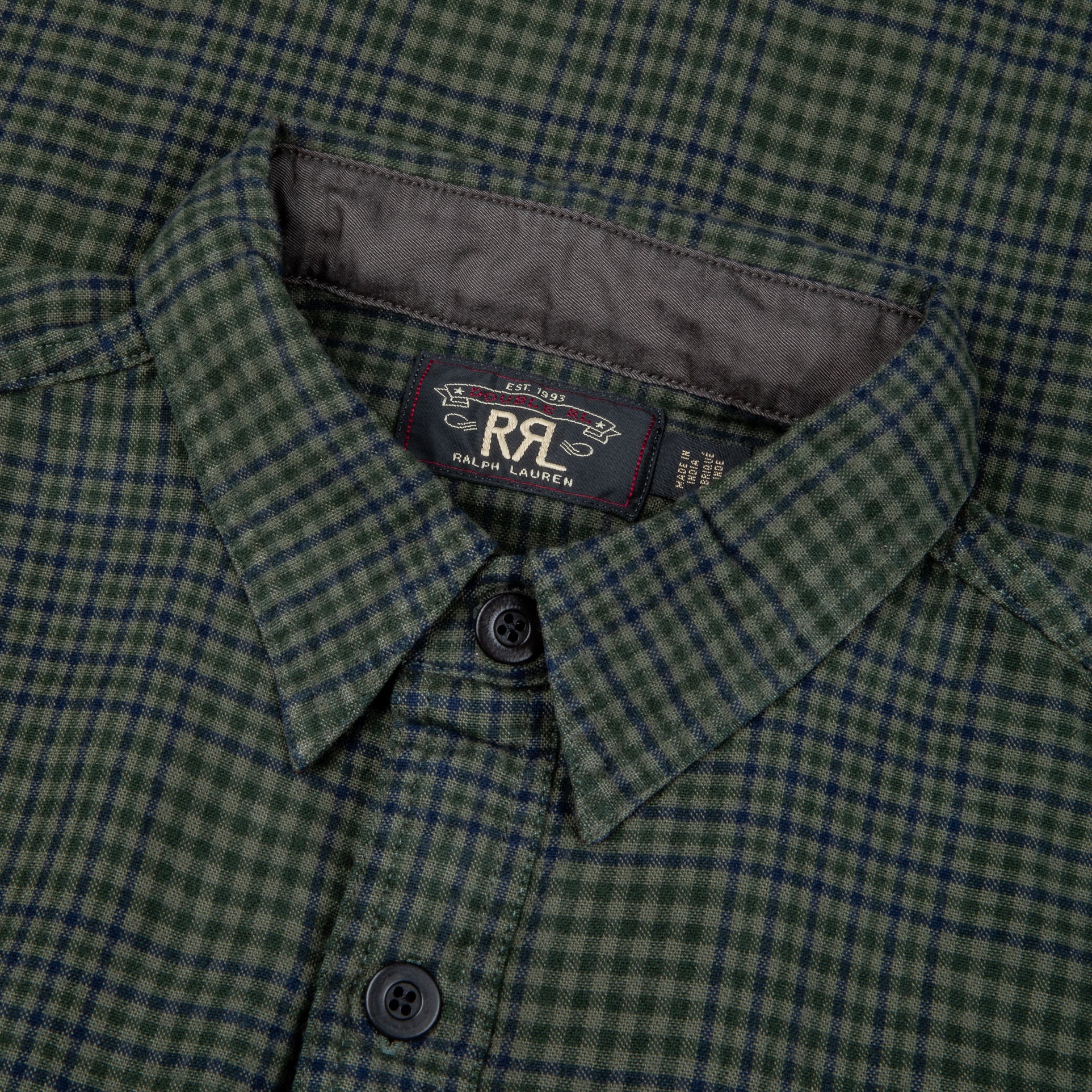 RRL Catalogue Workshirt Brushed Ombre plaid