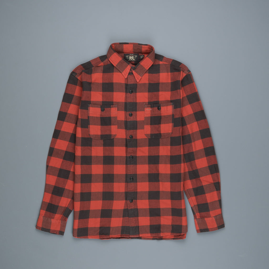 RRL Farrell Shirt Red Black Plaid