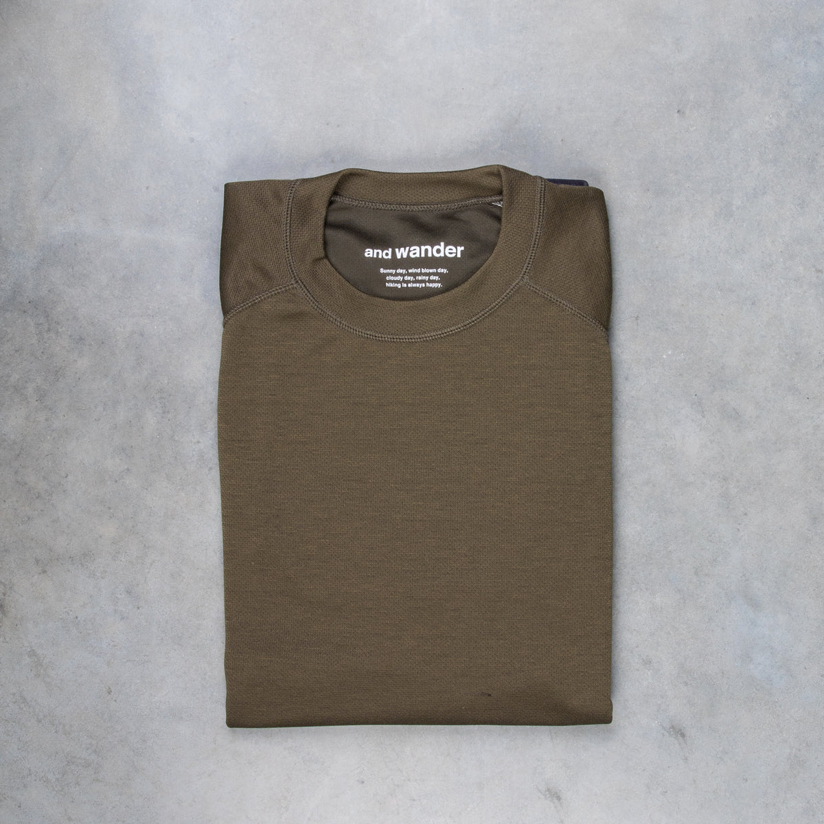 And Wander Power Dry Jersey Raglan SS T Khaki – Frans Boone