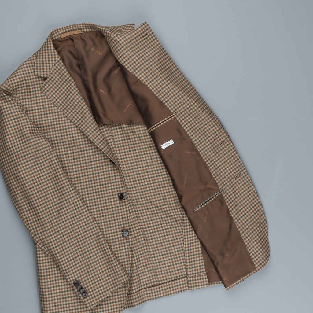 Caruso x Frans Boone x Fox Flannels Aida Jacket Super Fine Merino Gun Club Clarck