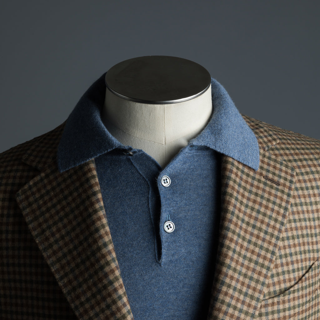 Caruso x Frans Boone x Fox Flannels Aida Jacket Super Fine Merino Gun Club Clarck