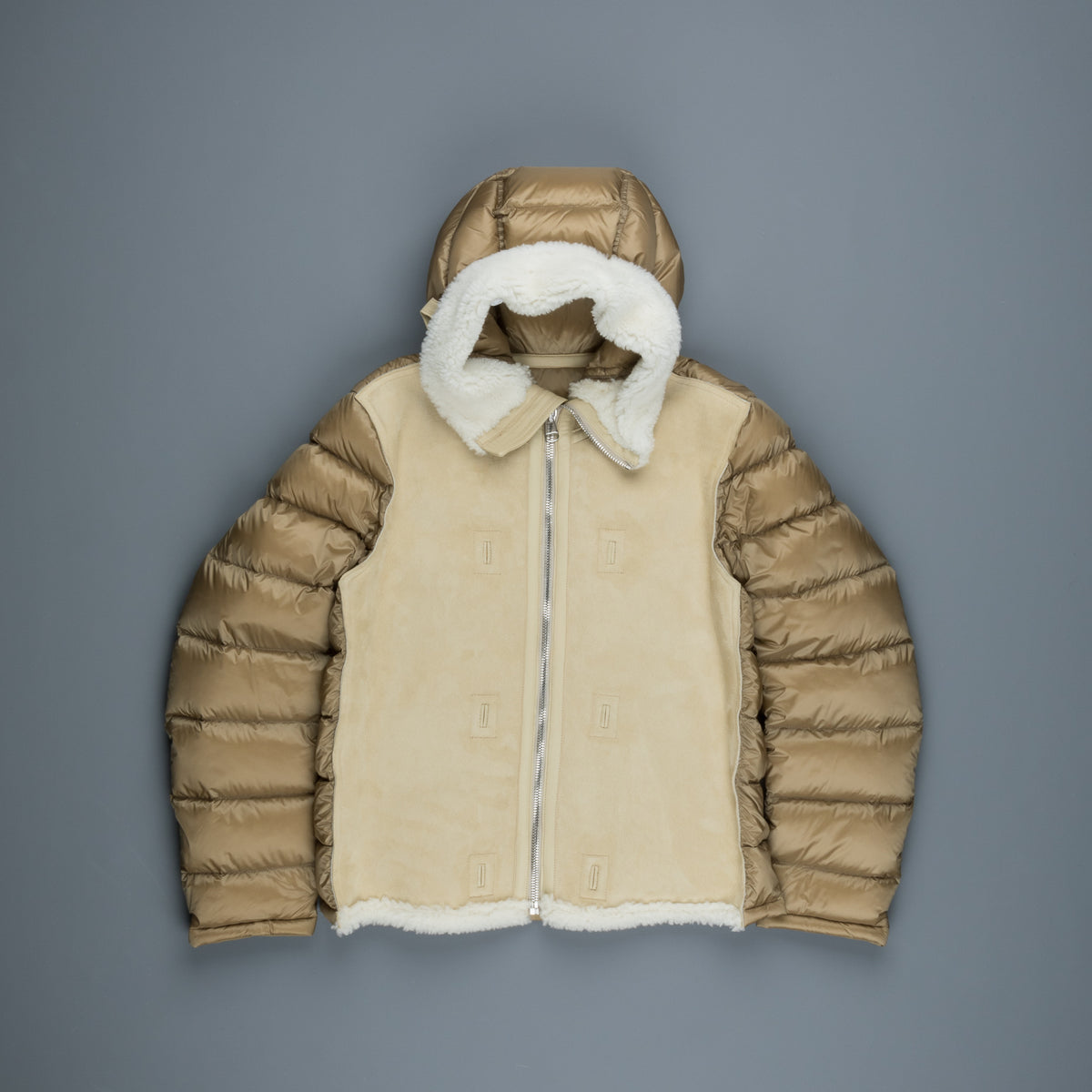 Ten C shearling liner Beige hooded – Frans Boone Store