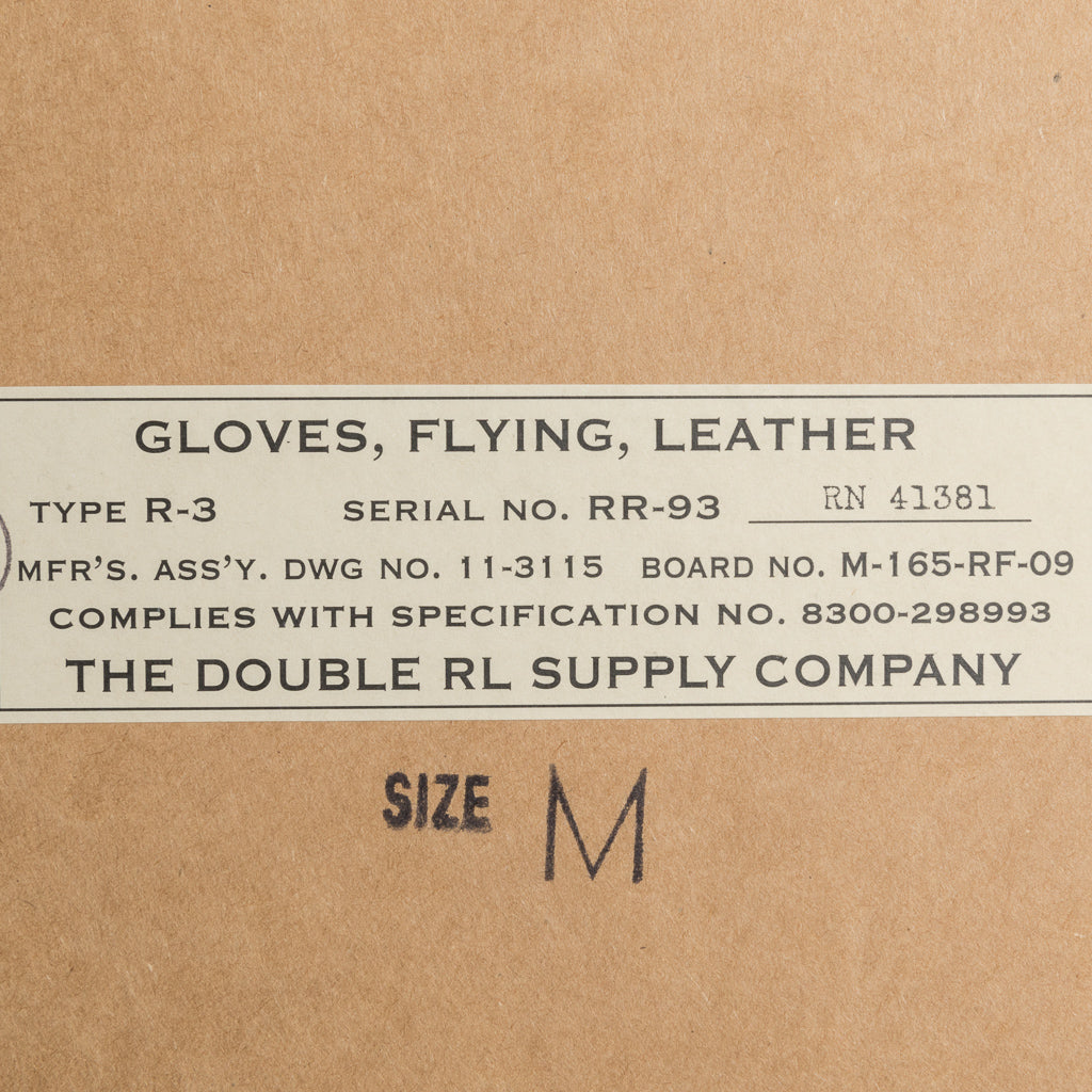 RRL Officers gloves leather brown