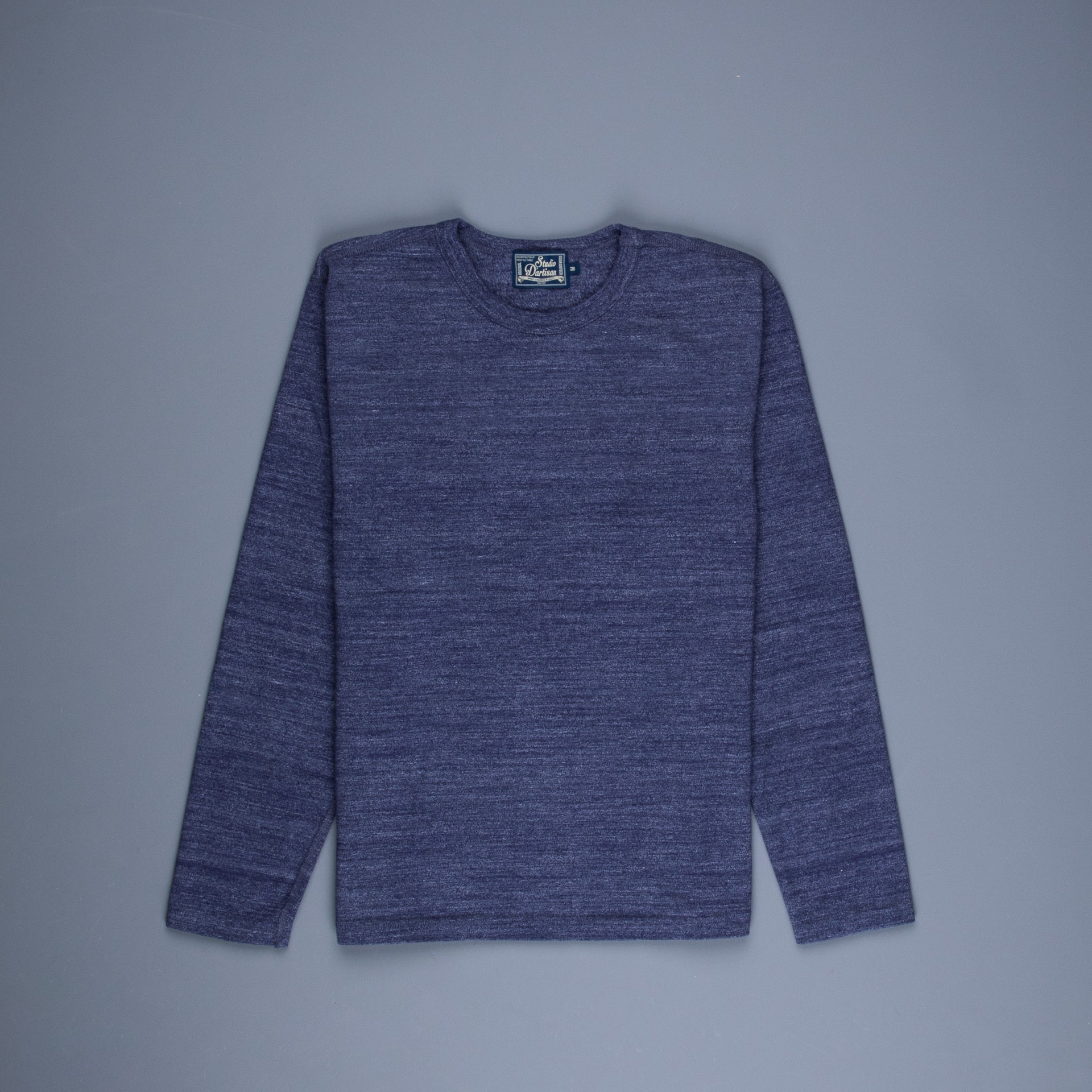 Studio D'Artisan 9938 Suvin Gold Loopwheel LS Tee Navy