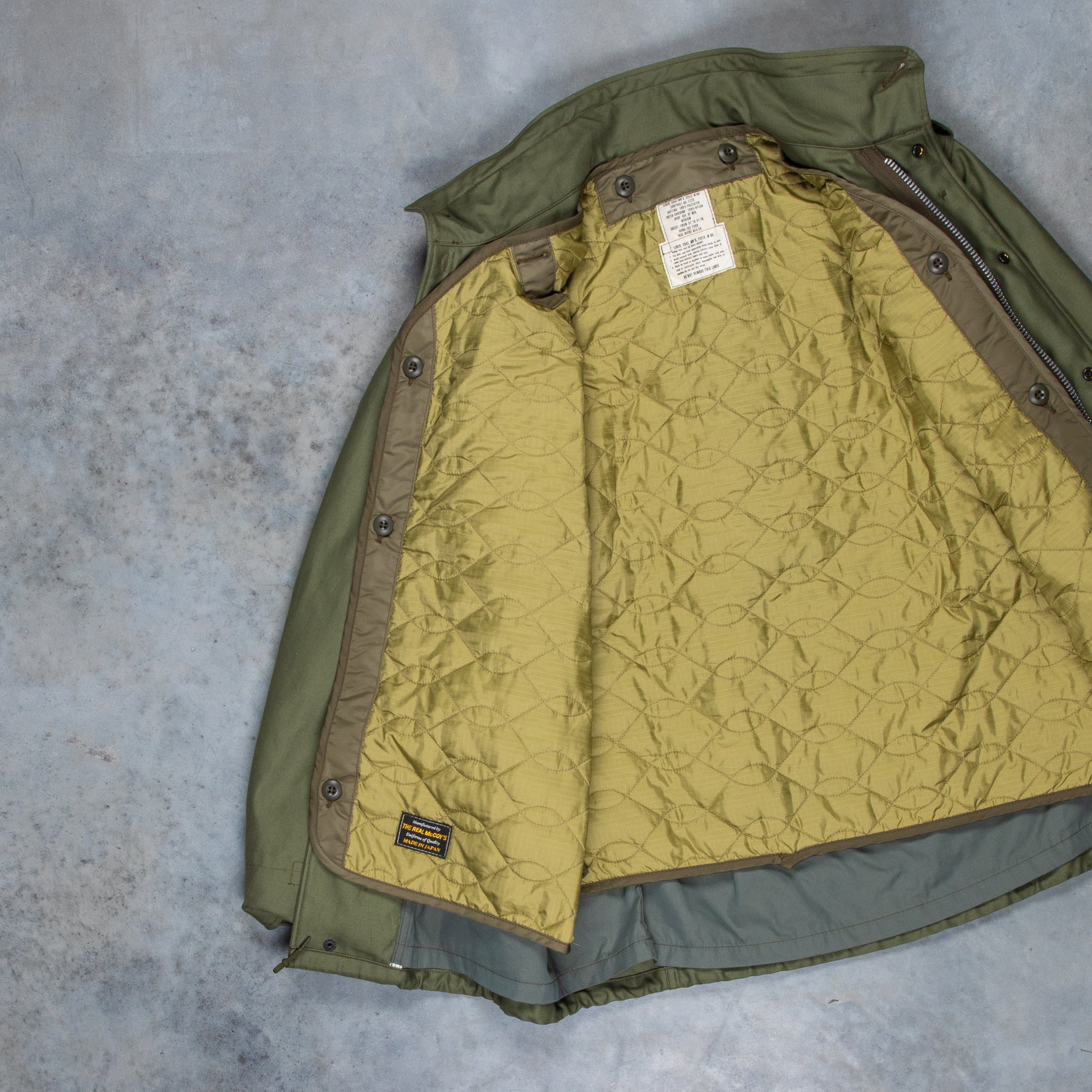 The Real McCoy's Liner, Coat, Man's Field, M-65