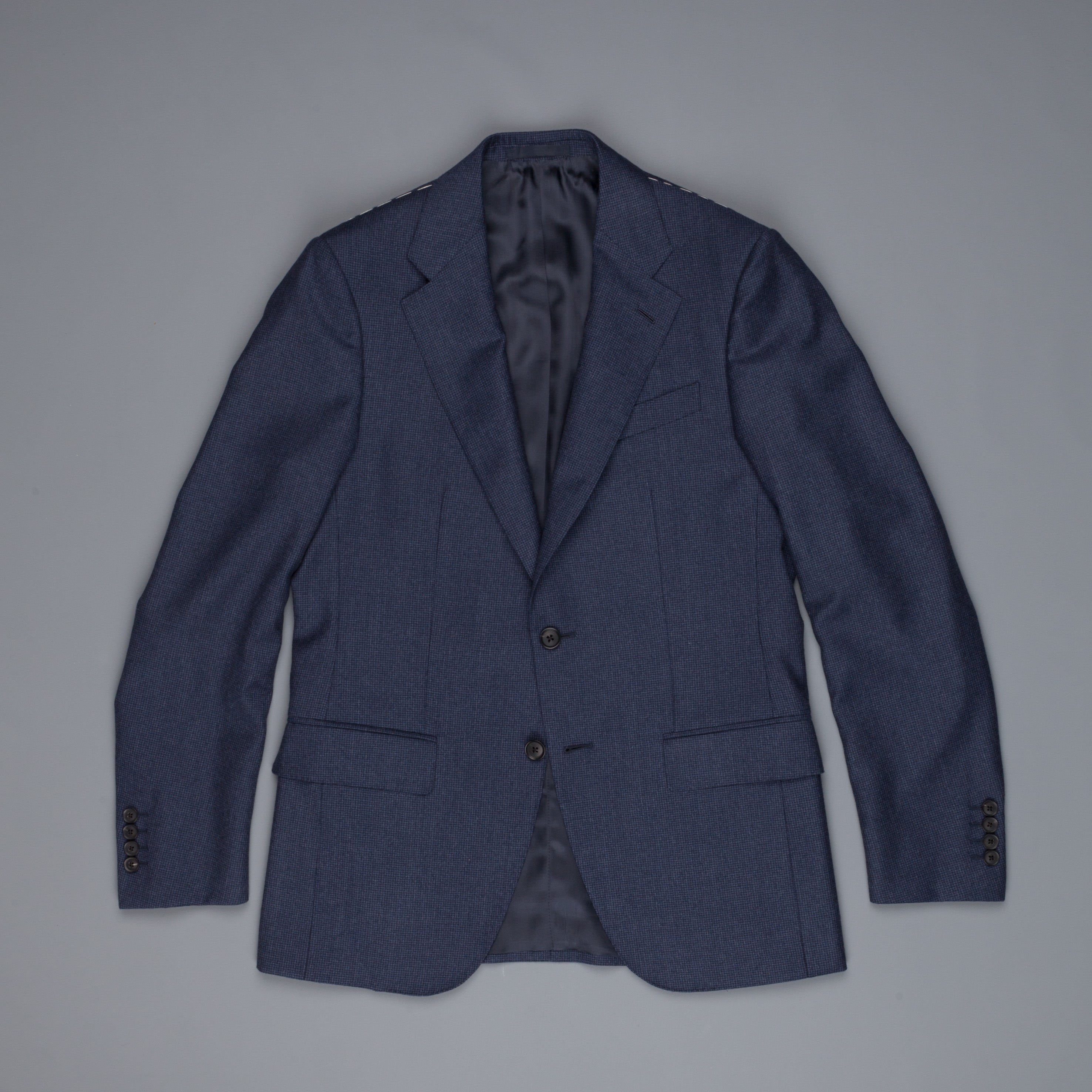 Caruso Nabucco Suit blu wool houndstooth Frans Boone Store