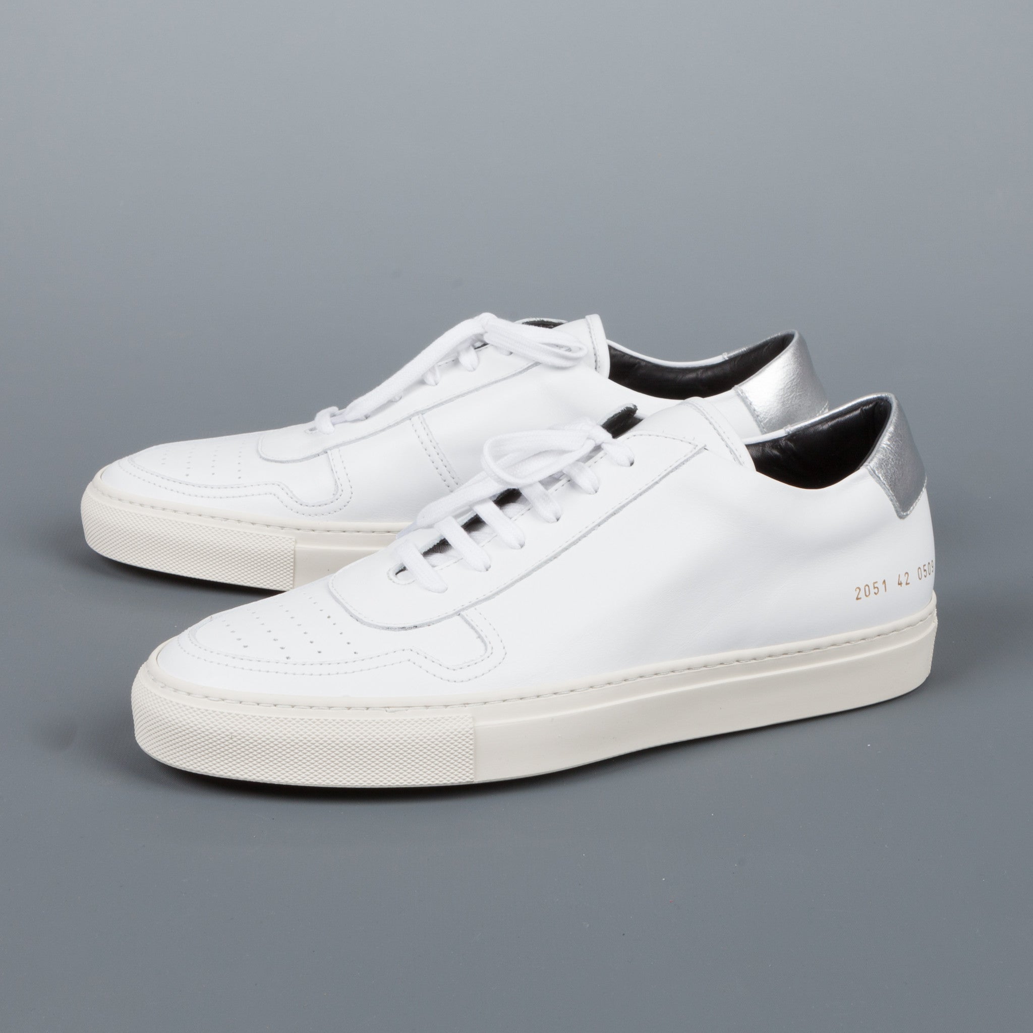 Common Projects 2051 BBall low retro 0509 white silver