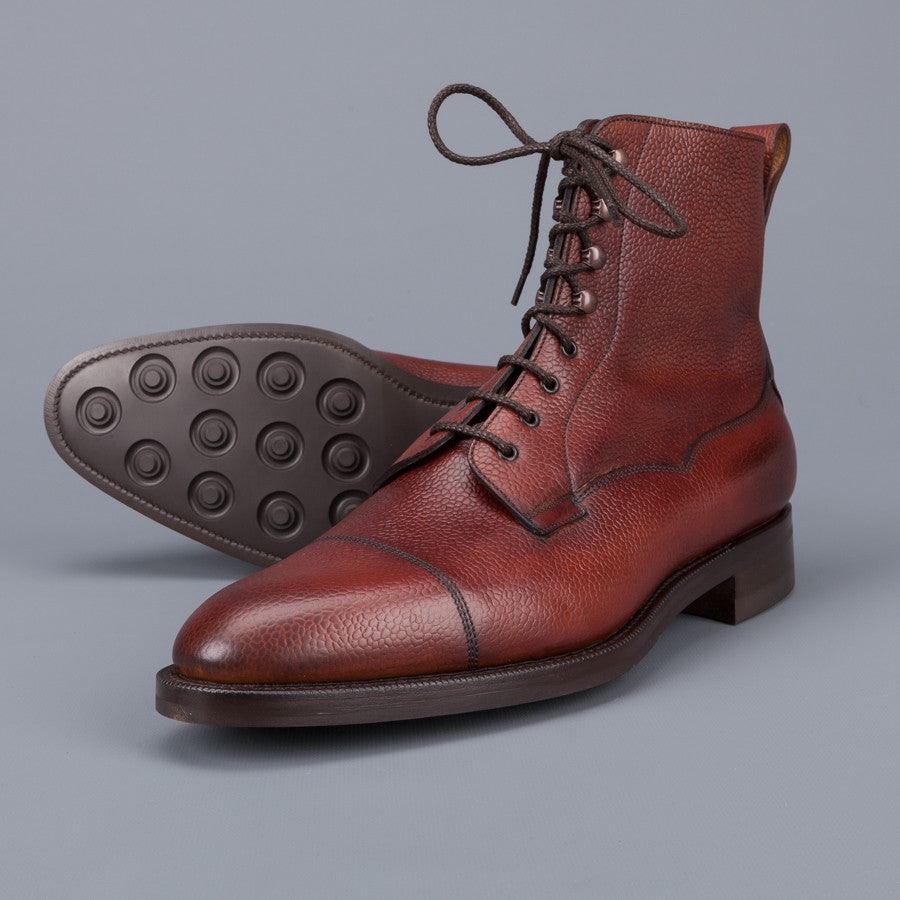 Edward Green Galway in Rosewood Country Calf grain leather last 82