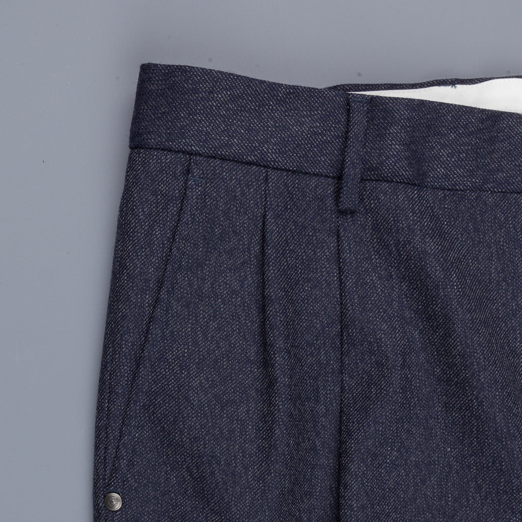 Caruso trousers Blu wool indigo