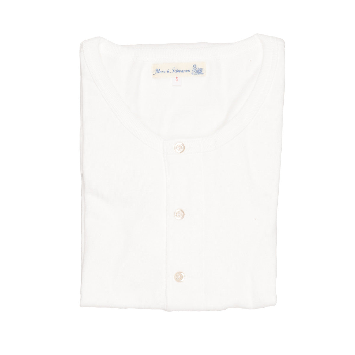 Merz b. Schwanen 2-Thread Heavy Weight T-Shirt - White - 215.01