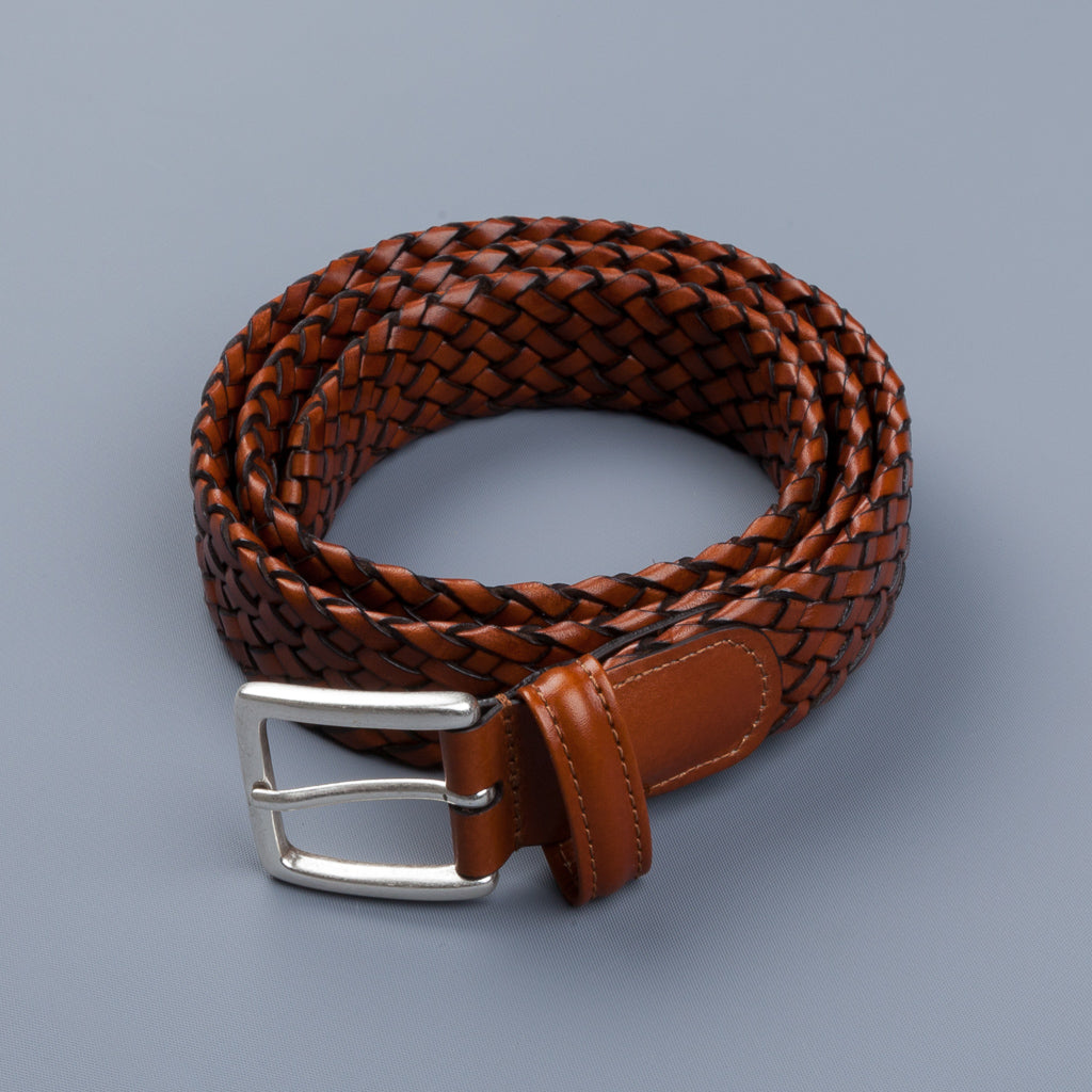 ANDERSON'S 3cm Black Leather Belt for Men