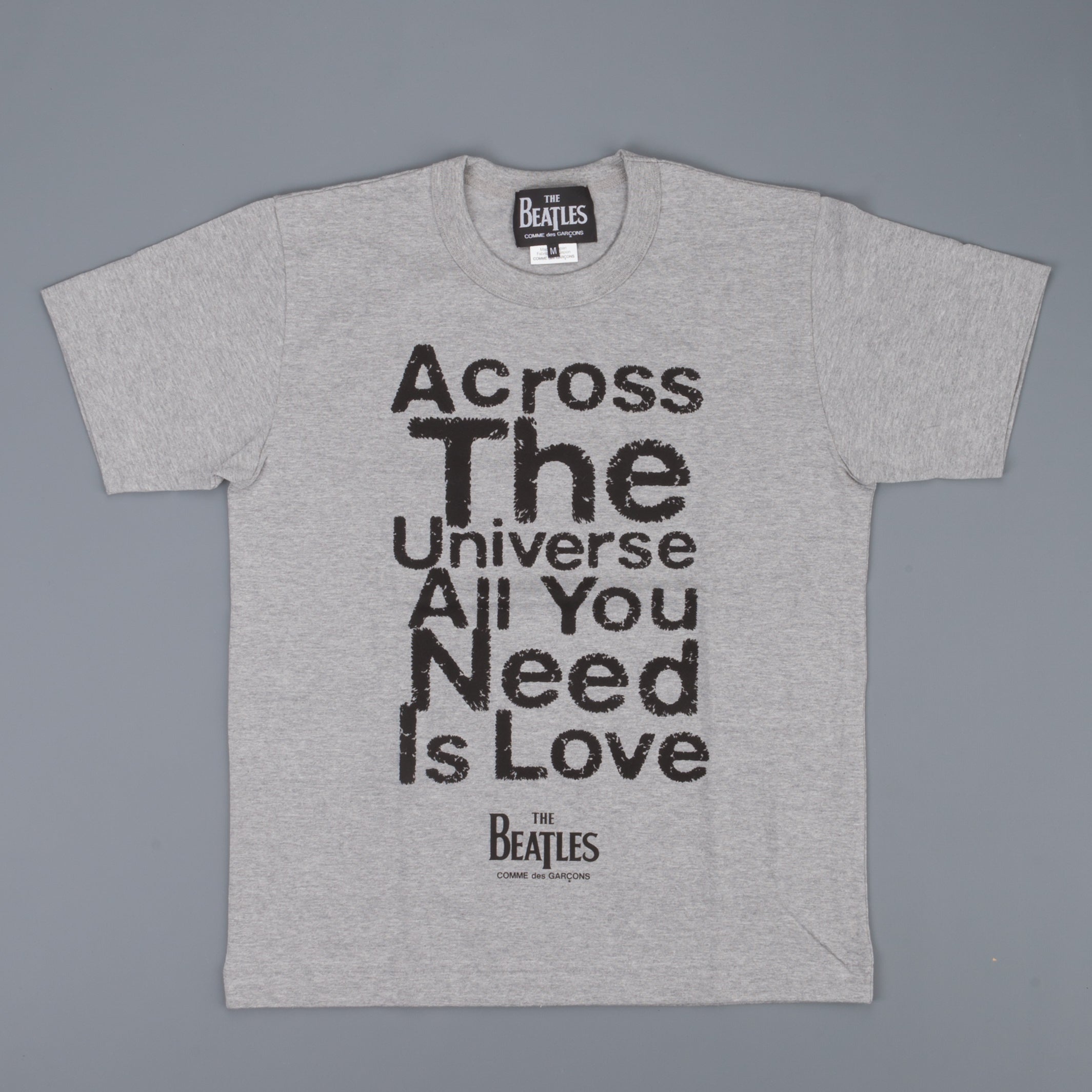 The Beatles x Comme des Garçons T shirt Across the universe heather grey