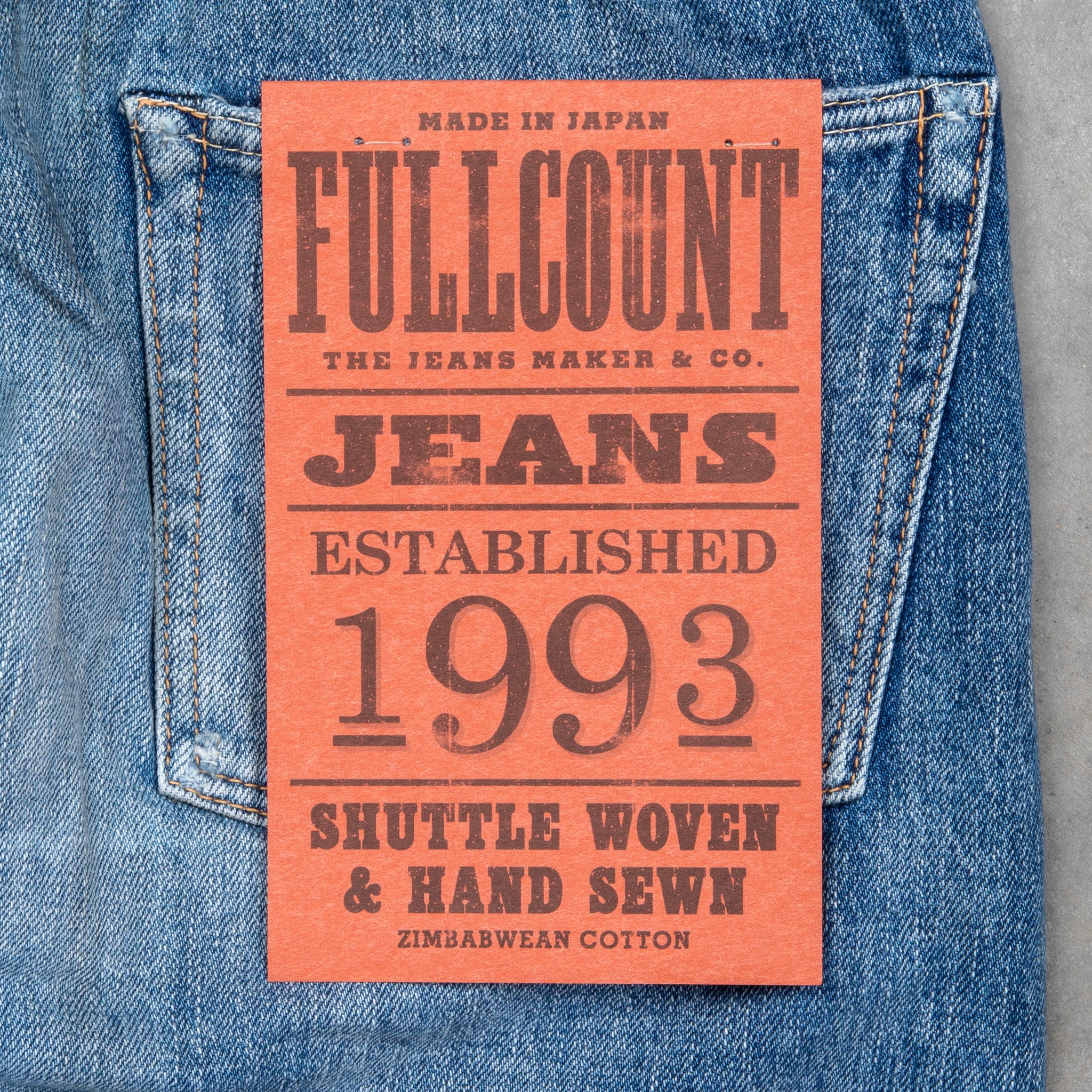 Fullcount 1103SS Clean Straight &quot;Super Smooth&quot; 11.5 Oz Dartford