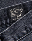 OrSlow 105 Standard Fit Black Denim Stone