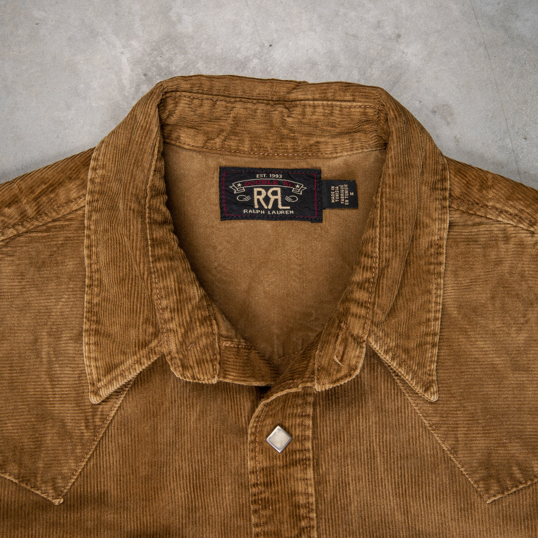 RRL Buffalo Western Corduroy Shirt Faded Tan – Frans Boone Store