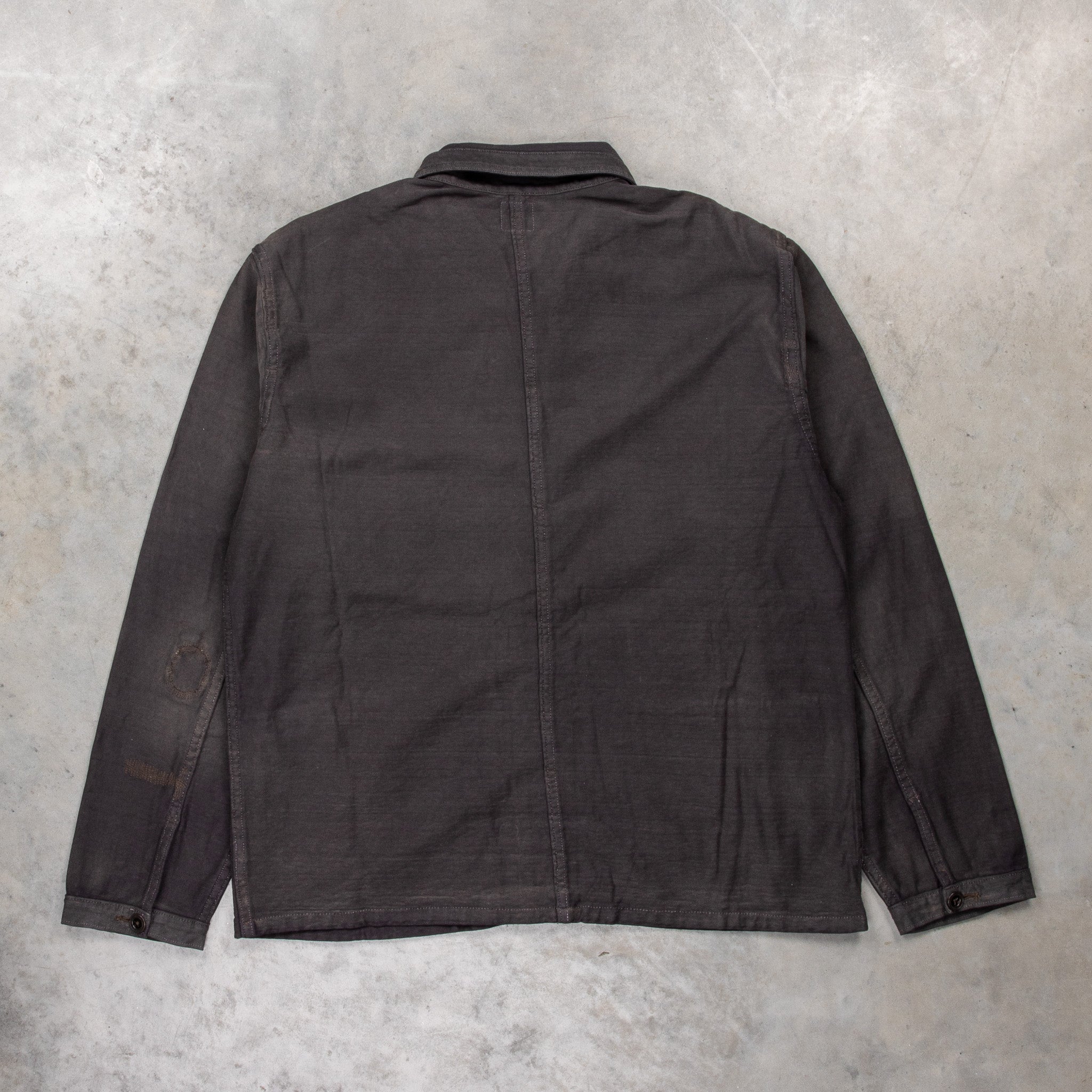 RRL Mickey Repaired Jersey Work Jacket Black – Frans Boone Store