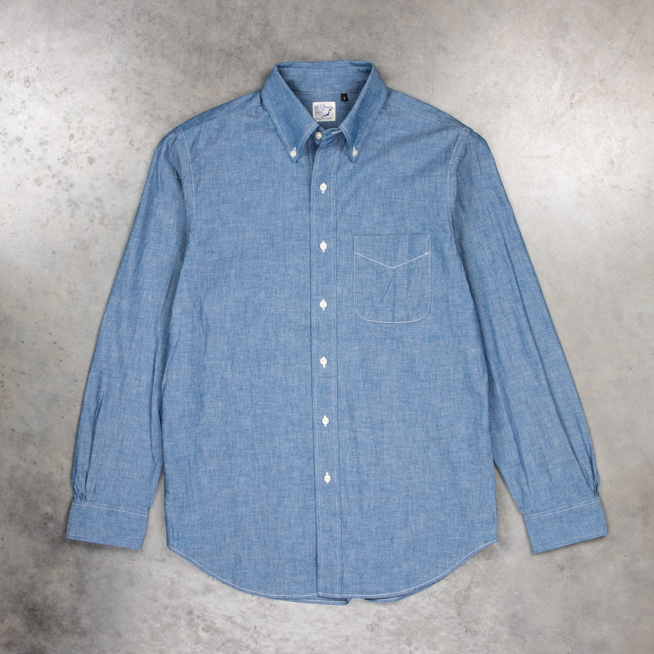 Orslow Button Down Washed Chambray Shirt – Frans Boone Store