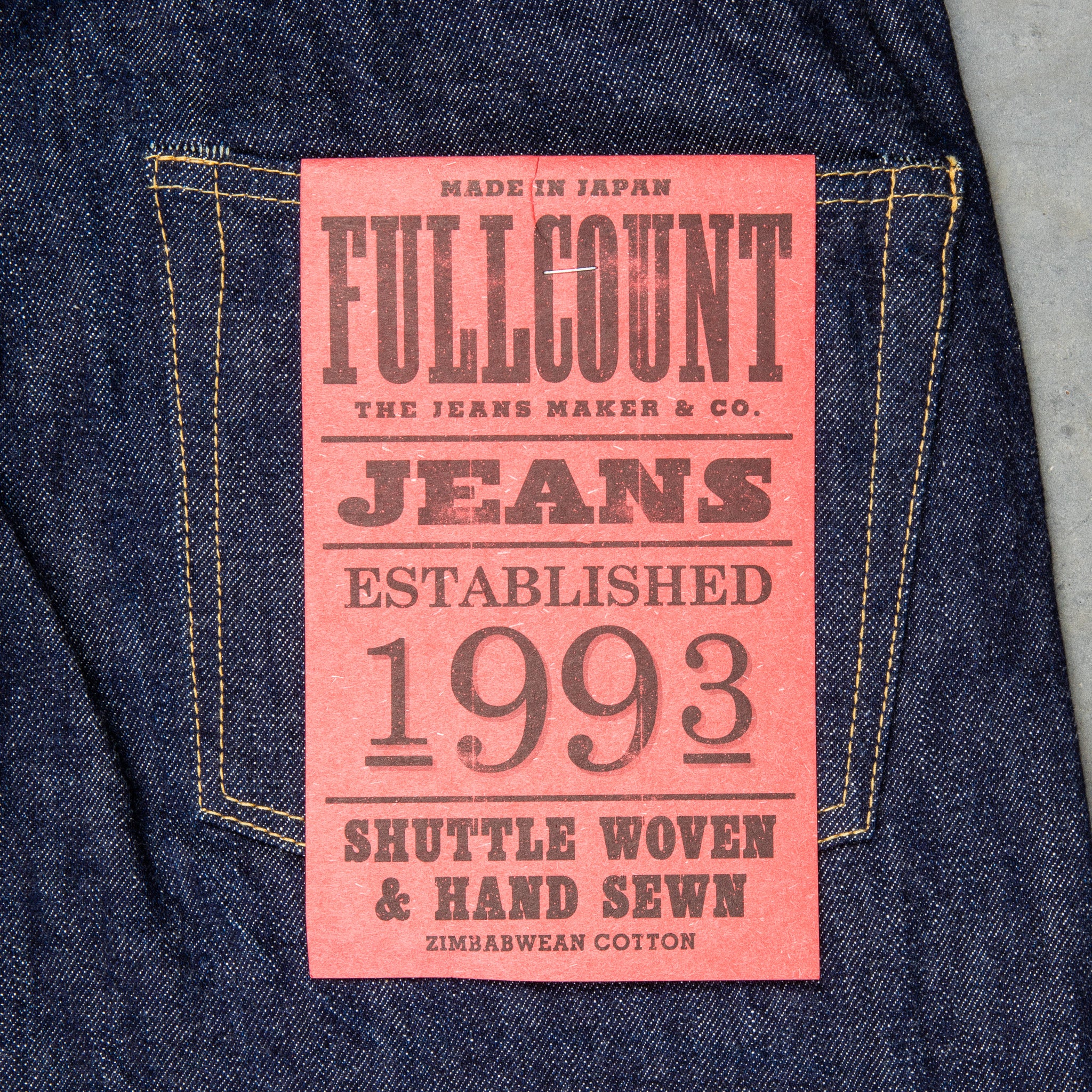 Fullcount 0105 Loose Straight 13.7 Oz One wash – Frans Boone Store