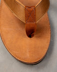 The Real McCoy's Leather Arched Sandal Raw Sienna