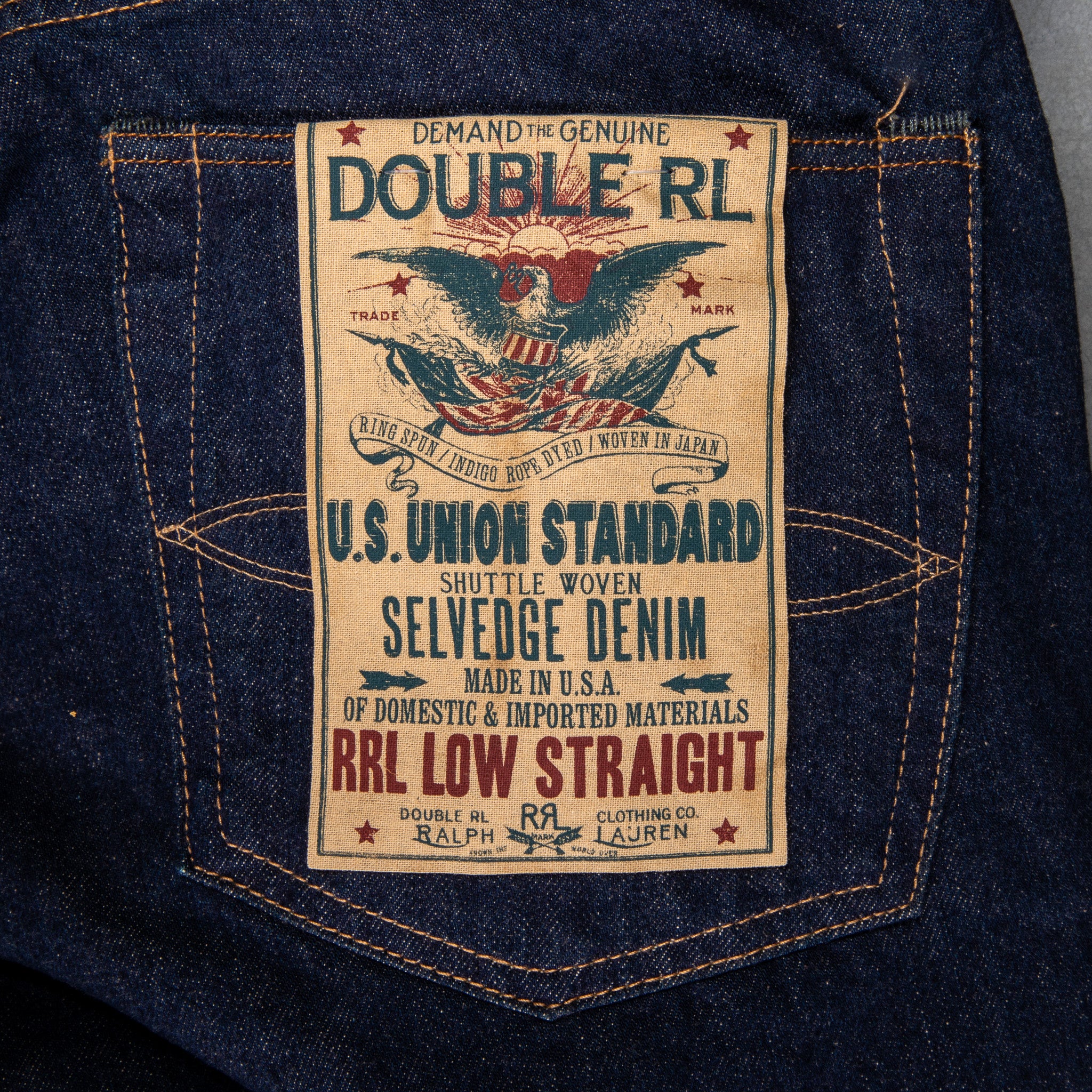 RRL Low Straight Once Washed – Frans Boone Store