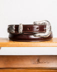 Tory Leather x Frans Boone Western Bridle Leather Belt 1″ Havana