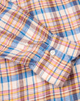 Finamore Madison Fit Collo Achille Linen Check Red