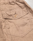 Remi Relief Linen Shorts Brown