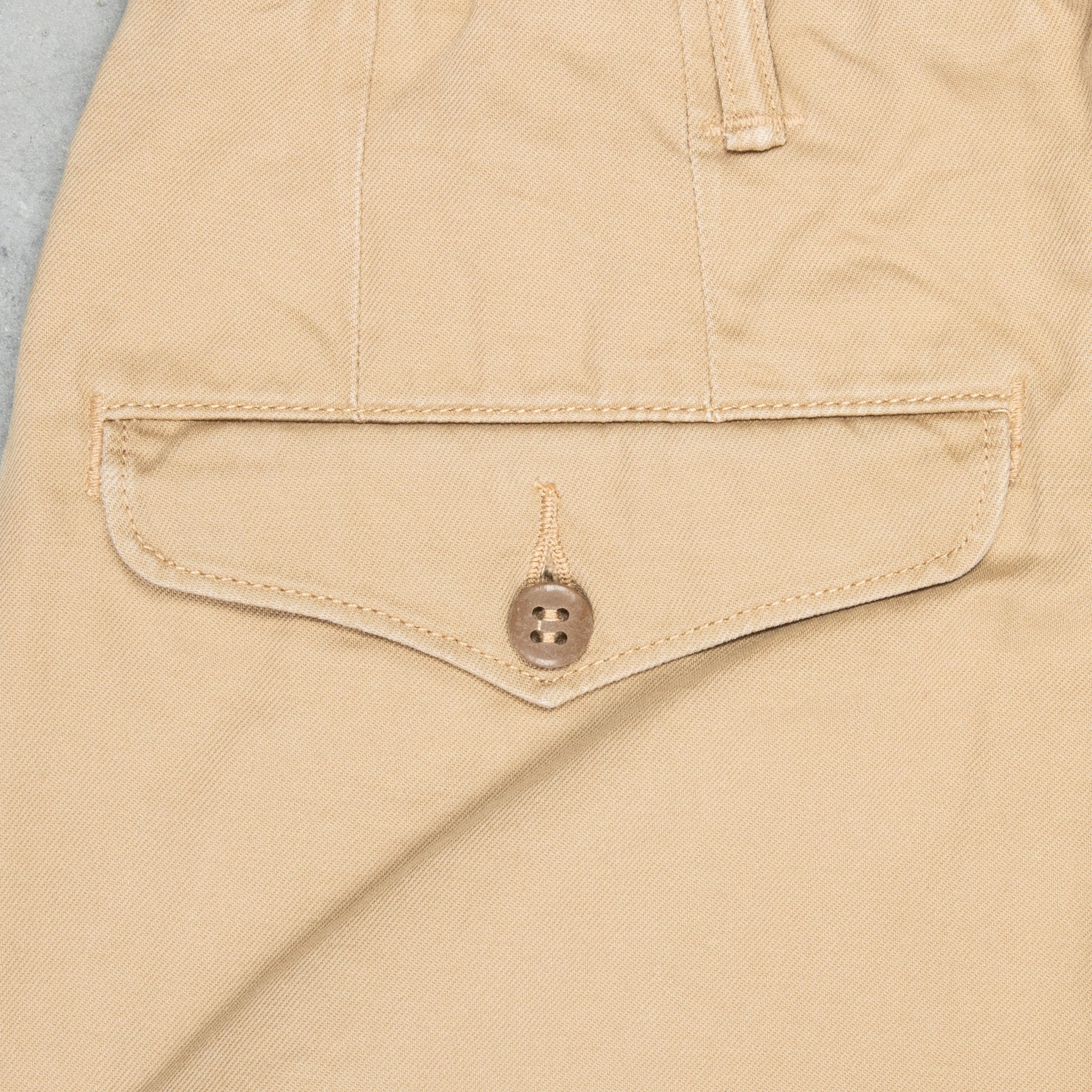 RRL Officer´s flat pant new military khaki – Frans Boone Store