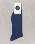 Frans Boone Socks Fillo di Scozia Blu Acciaio