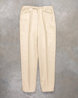 The Real McCoy's Belted Waistband Plain Stitch Pique Pants Ivory