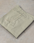 The Real McCoy's Belted Waistband Plain Stitch Pique Pants Sage