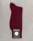 Frans Boone x Pantherella Raynor socks Cabernet