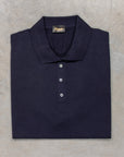 Drumohr Luxury 30G Cashmere Polo Blu Notte