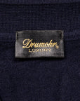 Drumohr Luxury 30G Cashmere Polo Blu Notte