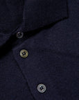 Drumohr Luxury 30G Cashmere Polo Blu Notte