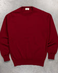 William Lockie Oxton Cashmere Crew Neck Bordeaux