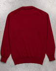 William Lockie Oxton Cashmere Crew Neck Bordeaux